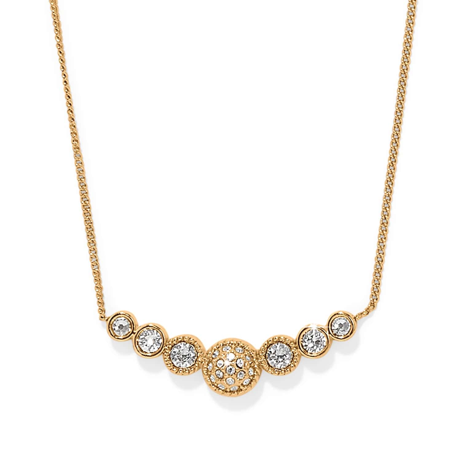 Brighton Illumina Celeste Bar Gold Necklace at Ooh La La! in Grapevine TX 76051