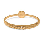 Brighton Illumina Celeste Gold Dome Hinged Bangle at Ooh La La! in Grapevine TX 76051