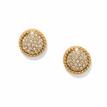 Brighton Illumina Celeste Gold Dome Post Earrings at Ooh La La! in Grapevine TX 76051