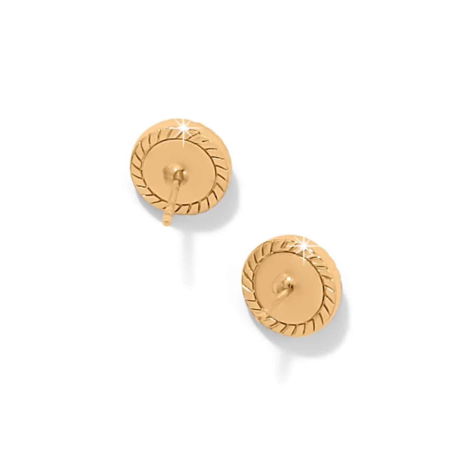 Brighton Illumina Celeste Gold Dome Post Earrings at Ooh La La! in Grapevine TX 76051