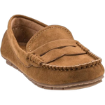 Corky's Penny for Your Thoughts Moccasin Loafer - Camel Faux Suede at ooh la la! in Grapevine TX 76051