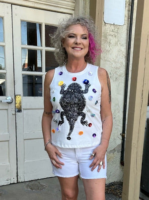 Queen of Sparkles Flower Frog Tank at ooh la la! in Grapevine TX 76051