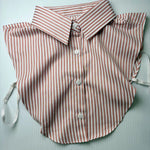 Haute Faux Collar - Classic Style in pink stripe at ooh la la! in Grapevine TX 76051