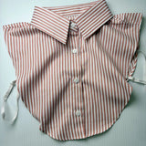 Haute Faux Collar - Classic Style in pink stripe at ooh la la! in Grapevine TX 76051