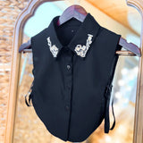 Haute Faux Collar - Sparkling Rhinestones Western Style in black at ooh la la! in Grapevine TX 76051