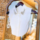 Haute Faux Collar - Sparkling Rhinestones Western Style in white at ooh la la! in Grapevine TX 76051
