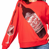 Queen of Sparkles Wine Is My Valentine Sweatshirt at ooh la la! in Grapevine TX 76051
