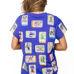 Queen of Sparkles Royal Blue Mahjong Tile Tee at ooh la la! in Grapevine TX 76051