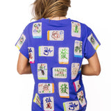 Queen of Sparkles Royal Blue Mahjong Tile Tee at ooh la la! in Grapevine TX 76051