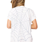 Queen of Sparkles White Multi Oversized Spider on Web Tee at ooh la la! in Grapevine TX 76051