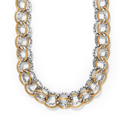 Brighton Pebble Link 2-Tone Necklace at Ooh La La! in Grapevine TX 76051