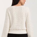 Liverpool 2-in-1 Halter Wrap Sweater - CREAM back view