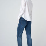 Liverpool Classic White Blouse with Statement Cuff - WHITE back view