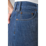 Liverpool Dreamer Relaxed Wide Leg Jeans in Dreamstate medium blue wash denim
