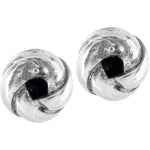Brighton Love Me Knot silver mini post earrings with twisted knot design