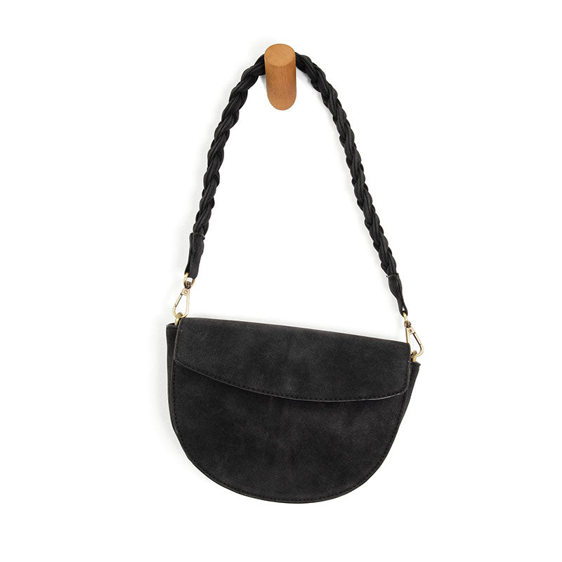 Joy Susan Luna Crescent Crossbody in black at ooh la la! in Grapevine TX 76051