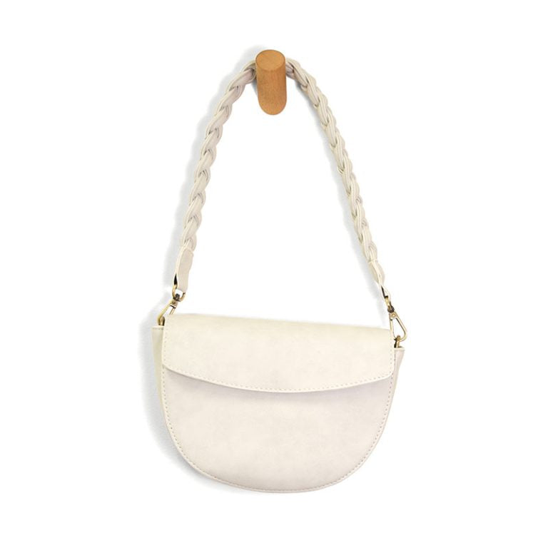 Joy Susan Luna Crescent Crossbody in white at ooh la la! in Grapevine TX 76051