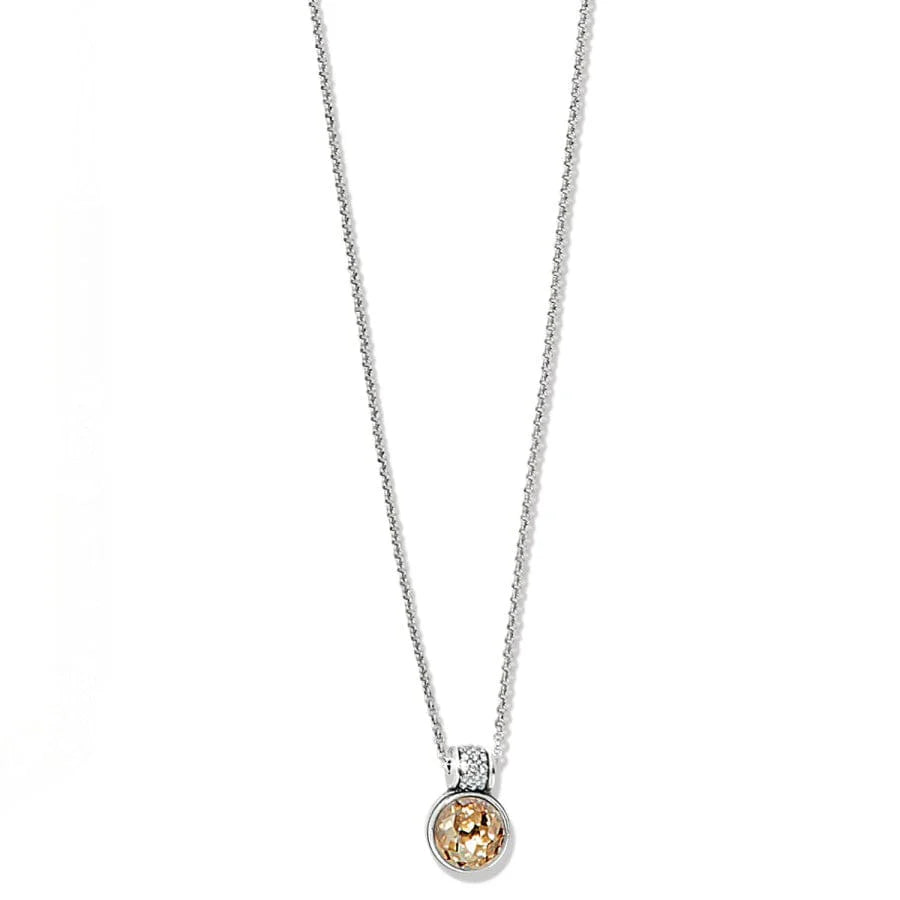 Brighton Meridian Aurora Petite Necklace in Silver Gold