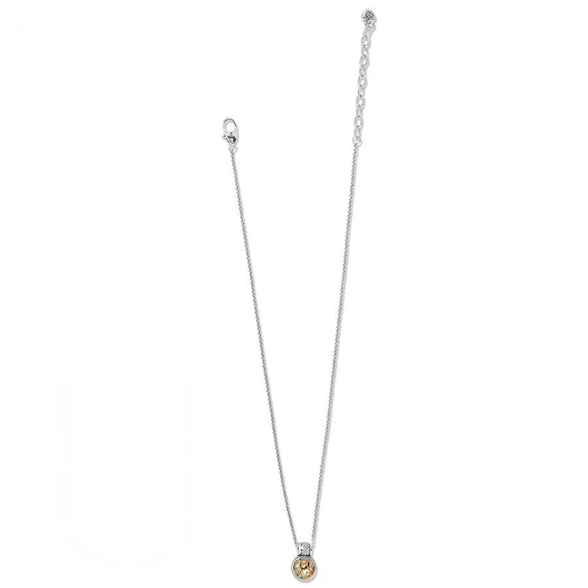 Brighton Meridian Aurora Petite Necklace in Silver Gold at ooh la la! in Grapevine TX 76051