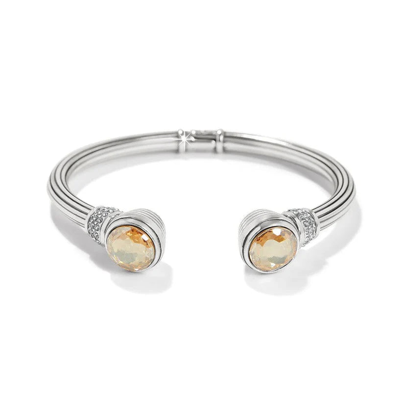 Brighton Meridian Aurora Petite Hinge Bangle in Silver Gold at ooh la la! in Grapevine TX 76051