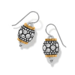 Brighton Meridian Solis French Wire Earrings with crystal pavé and gold band accents
