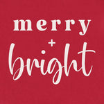 Merry + Bright Sweatshirt in red at ooh la la! in Grapevine TX 76051