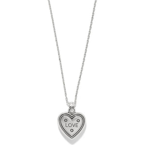 Brighton Mosaic Heart Two Tone Petite Necklace at ooh la la! in Grapevine TX 76051