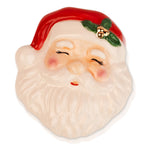 Nora Fleming Jolly Old Soul Santa Claus ceramic mini with red hat and holly