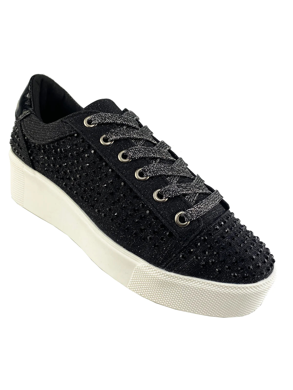 Not Rated Diva Sparkle Sneakers in Black at ooh la la! in Grapevine TX 76051