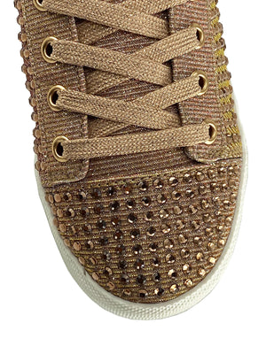 Not Rated Diva Sparkle Sneakers in Rose Gold at ooh la la! in Grapevine TX 76051