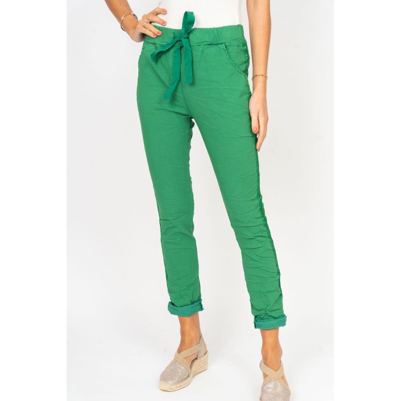 Hot Wash Ribbon Side Jegging - Multiple Colors