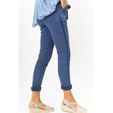 Hot Wash Ribbon Side Jegging - Multiple Colors