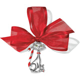 Candy Cane Cat Ornament