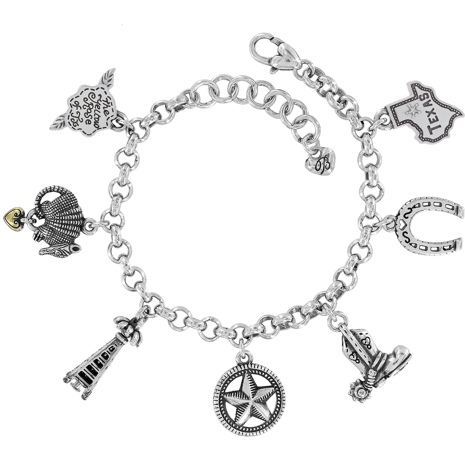 Texas State Charm Bracelet