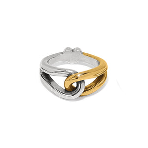 Brighton Interlok Curve Two Tone Ring