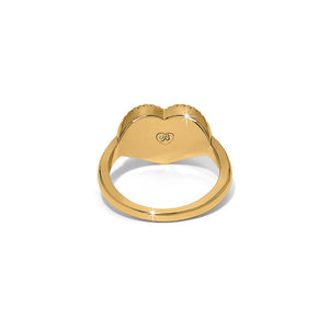 Brighton Illumina Celeste Heart Gold Ring at ooh la la! in Grapevine TX 76051