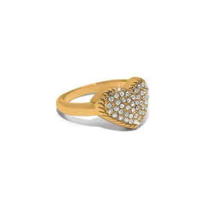 Brighton Illumina Celeste Heart Gold Ring at ooh la la! in Grapevine TX 76051