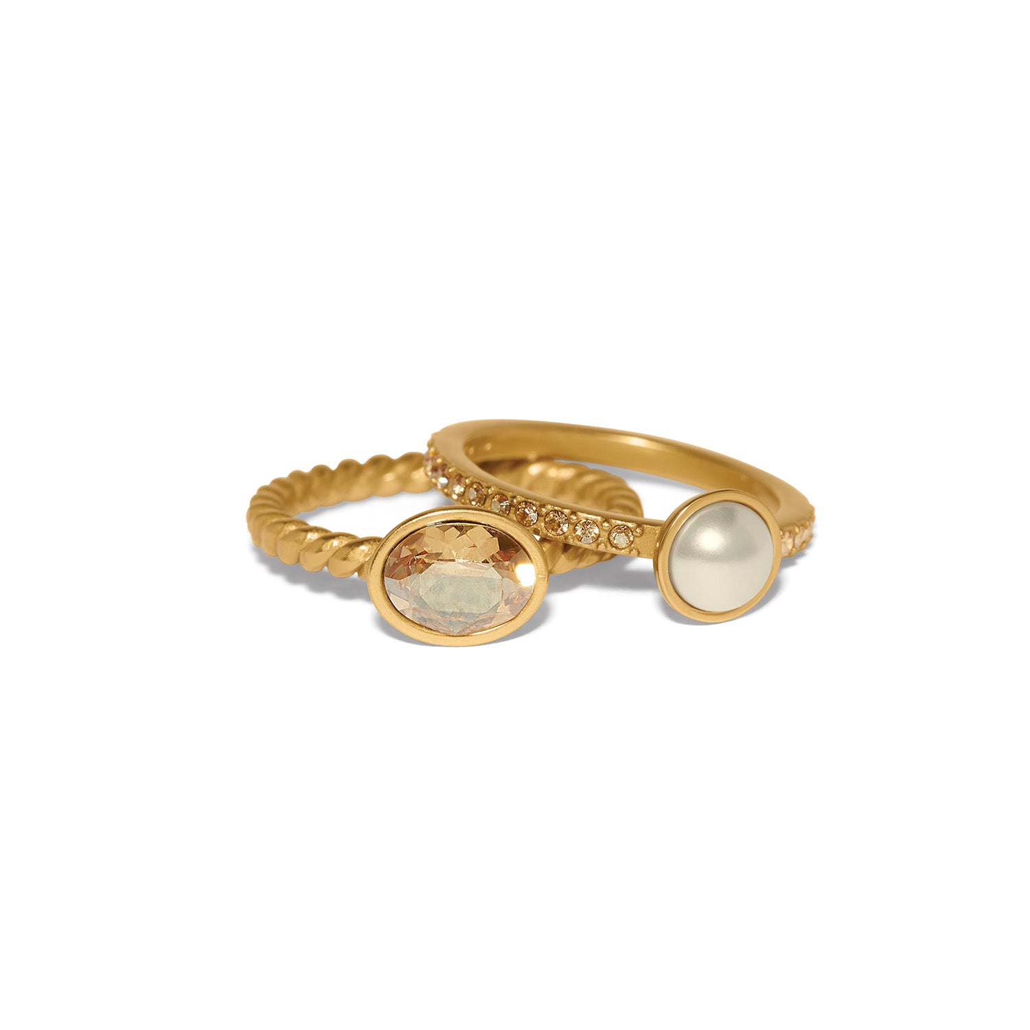 Brighton Trust Your Journey Double Pearl Ring Set at ooh la la in Grapevine TX 76051