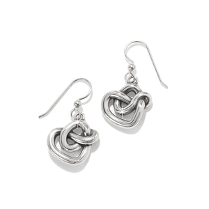 Brighton Interlok Curve Heart French Wire Earrings at ooh la la! in Grapevine TX 76051