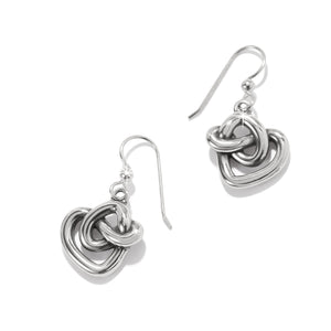 Brighton Interlok Curve Heart French Wire Earrings at ooh la la! in Grapevine TX 76051