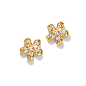 Brighton Enchanting Flower Post Earrings in gold at ooh la la! in Grapevine TX 76051