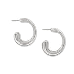 Brighton Cascade Silver Hoop Earrings at ooh la la! in Grapevine TX 76051