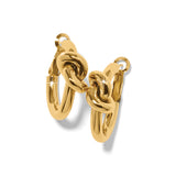 Brighton Interlok Single Knot Hoop Earrings