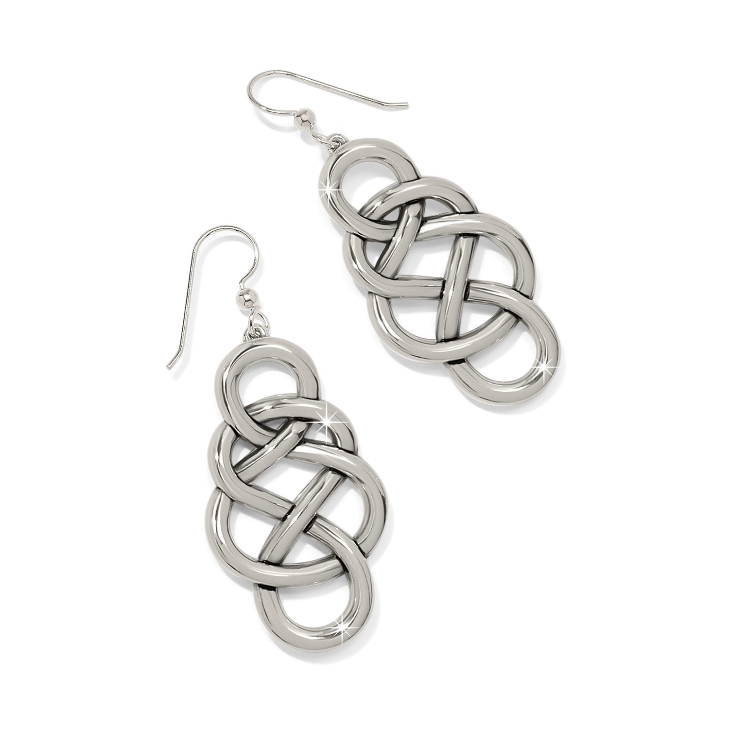 Interlok Braid Drop French Wire Earrings