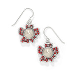 Brighton Everbloom Ruby Pearl French Wire Earrings at ooh la la! in Grapevne TX 76051