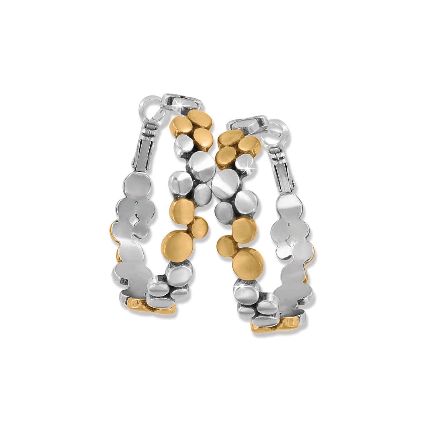 Pebble Edge Large Hoop Earrings