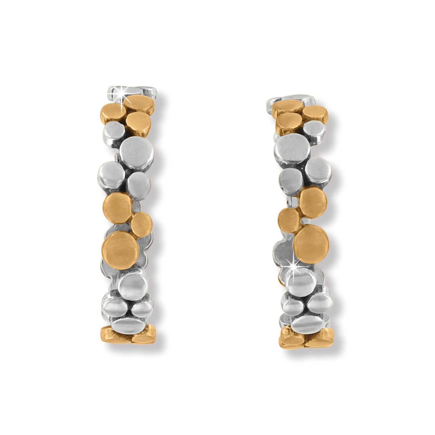 Pebble Edge Large Hoop Earrings