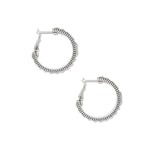Brighton Pretty Tough Gem Hoop Earrings in Silver at ooh la la! in Grapevine TX 76051