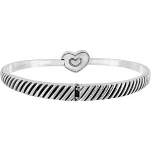 Celestia Heart Hinged Bangle