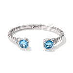 Brighton Meridian Aurora Petite Hinge Bangle in Aqua at ooh la la in Grapevine TX 76051